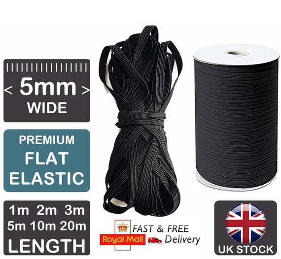 Elastico Intrecciato Bianco Per Cucito - 10 Metri X 2,5 Cm, Per Maschere E Abbigliamento - Foto 7