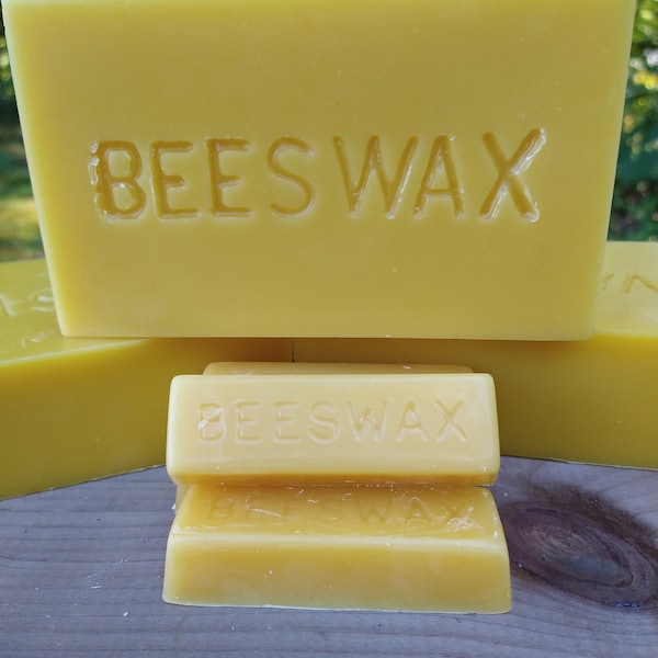 100% beeswax, block/bar, Hand Poured in Vermont