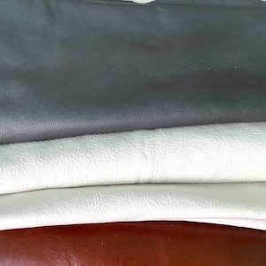 Genuine Leather Scraps – Large Assorted Remnants for Crafting, DIY, Upholstery Color Requests Welcome – 2 lb Bag
