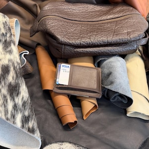 Leather Remnant Large Cowhide Scrap Material Genuine Piece Full Grain Offcut Big Size Craft Project Diy Furniture Grade Mixed Color Real