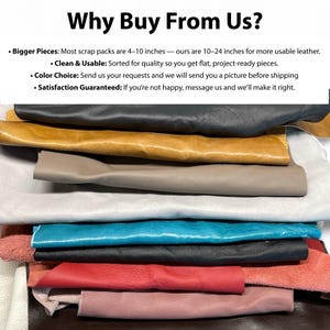 Leather Craft Material Earth Tone Leather Scraps Furniture Upholstery Leather Pieces Genuine Leather Supply Artisan Craft Project Small image 11
