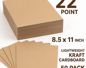 Kraft Chipboard Sheet Cardboard Backing Board Material Die Cutting Craft Supply Eco Friendly Recycled Gray Tan Natural Color Photo