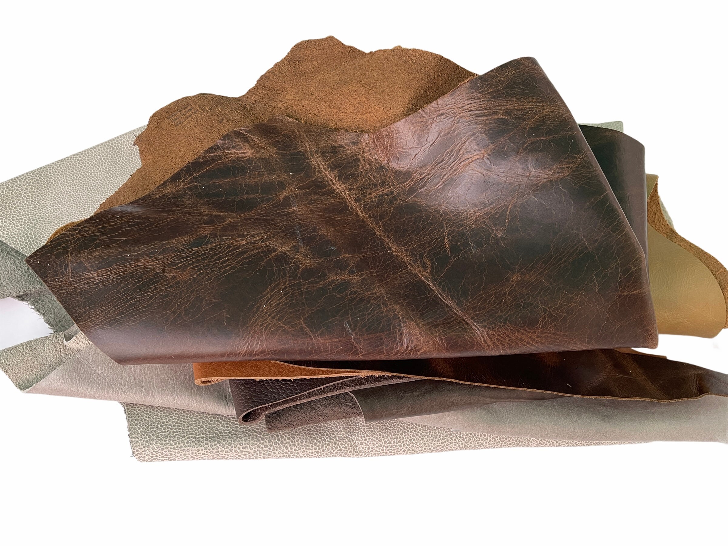 Leather Scraps, Vegetable tanned leather, Waxed Leather, 2Kg Leather  off-cuts, Leather by kilo, Scrap leather for sale, Leather Remnants