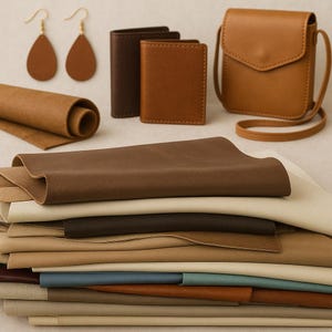 Leather Scraps for crafting -Leather remnant pieces, Top and full grain leather  Available in 1, 2, 3 & 5 lbs.