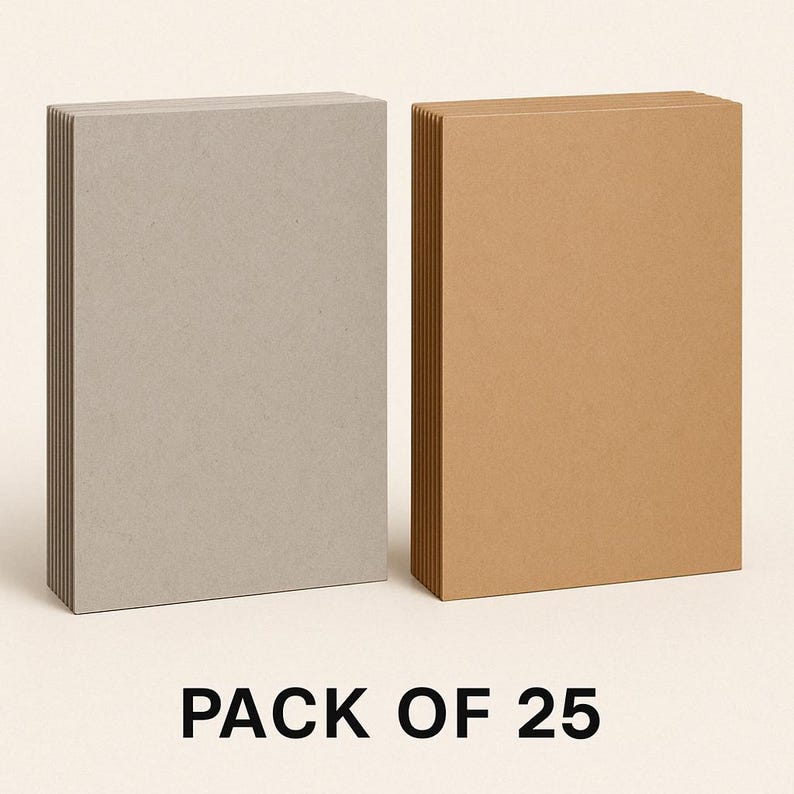 Recycled Cardboard Sheets Kraft Chipboard Material Craft Supply Essential Die Cutting Compatible Design Natural Color Options Eco Friendly Construction Scrapbooking Project Base Photo Backing Support Sign Making Foundation School Project