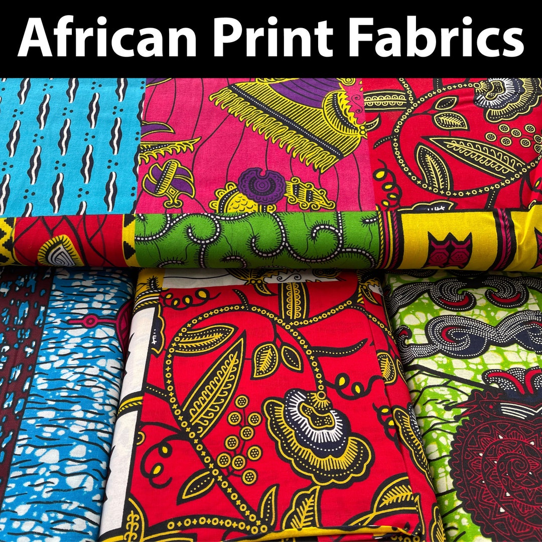 8 Yards African Print Quilting Cotton Fabric. 100 Cotton in a Variety of Bright, Colorful