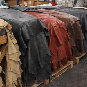 Full Grain Leather Hide Material for Upholstery Cow Hide for Crafting Genuine Leather Furniture Making Quality Cowhide Large Piece Natural