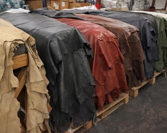 Full Grain Leather Hide Material for Upholstery Cow Hide for Crafting Genuine Leather Furniture Making Quality Cowhide Large Piece Natural