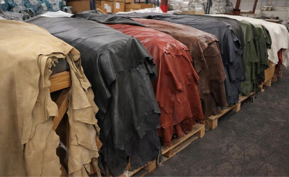 Full Grain Leather Hide Material for Upholstery Cow Hide for Crafting Genuine Leather Furniture Making Quality Cowhide Large Piece Natural