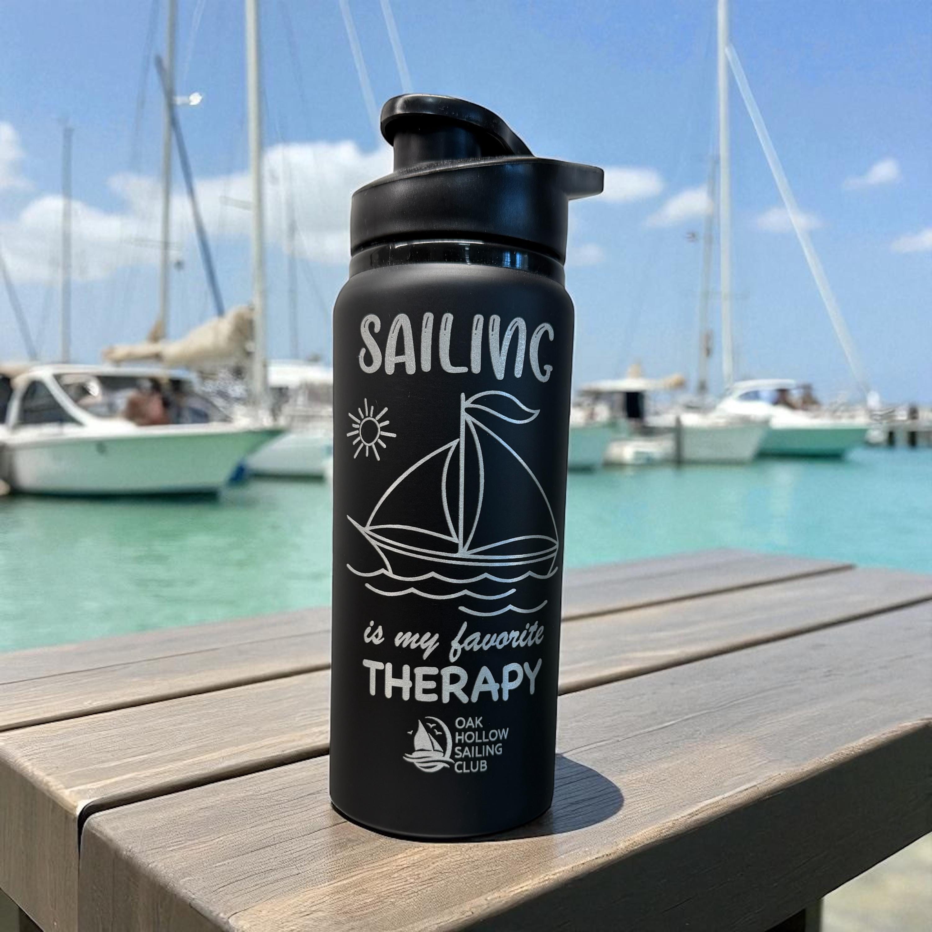 Sailing Water Bottle Stainless Steel Insulated Tumbler Personalized…
