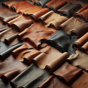 Half Hides real leather cowhides - Various colors - Size: 2&#39; x 4&#39; or larger - varies by hide