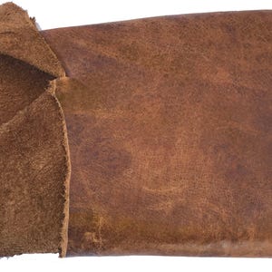 2 lbs. Brown Leather Scrap Genuine Cowhide Remnant Bundle Craft Material Supply Kit Diy Project Leather Piece Medium Thickness Hide Fragment image 9