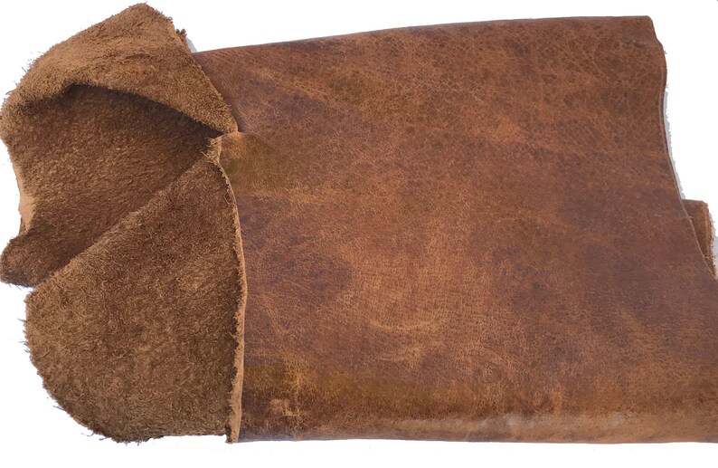 2 lbs. Brown Leather Scrap Genuine Cowhide Remnant Bundle Craft Material Supply Kit Diy Project Leather Piece Medium Thickness Hide Fragment image 9