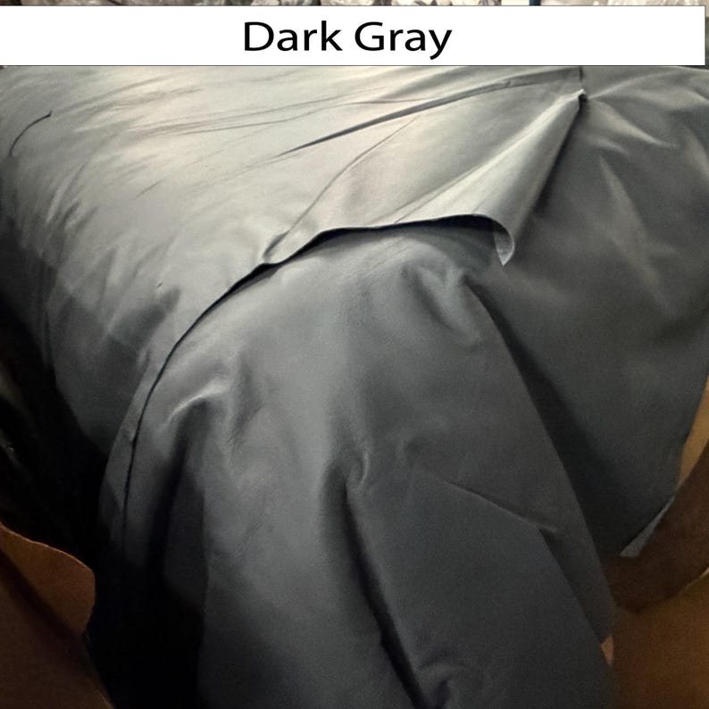 Full Grain Leather Hide Material for Upholstery Cow Hide for Crafting Genuine Leather Furniture Making Quality Cowhide Large Piece Natural Dark Gray