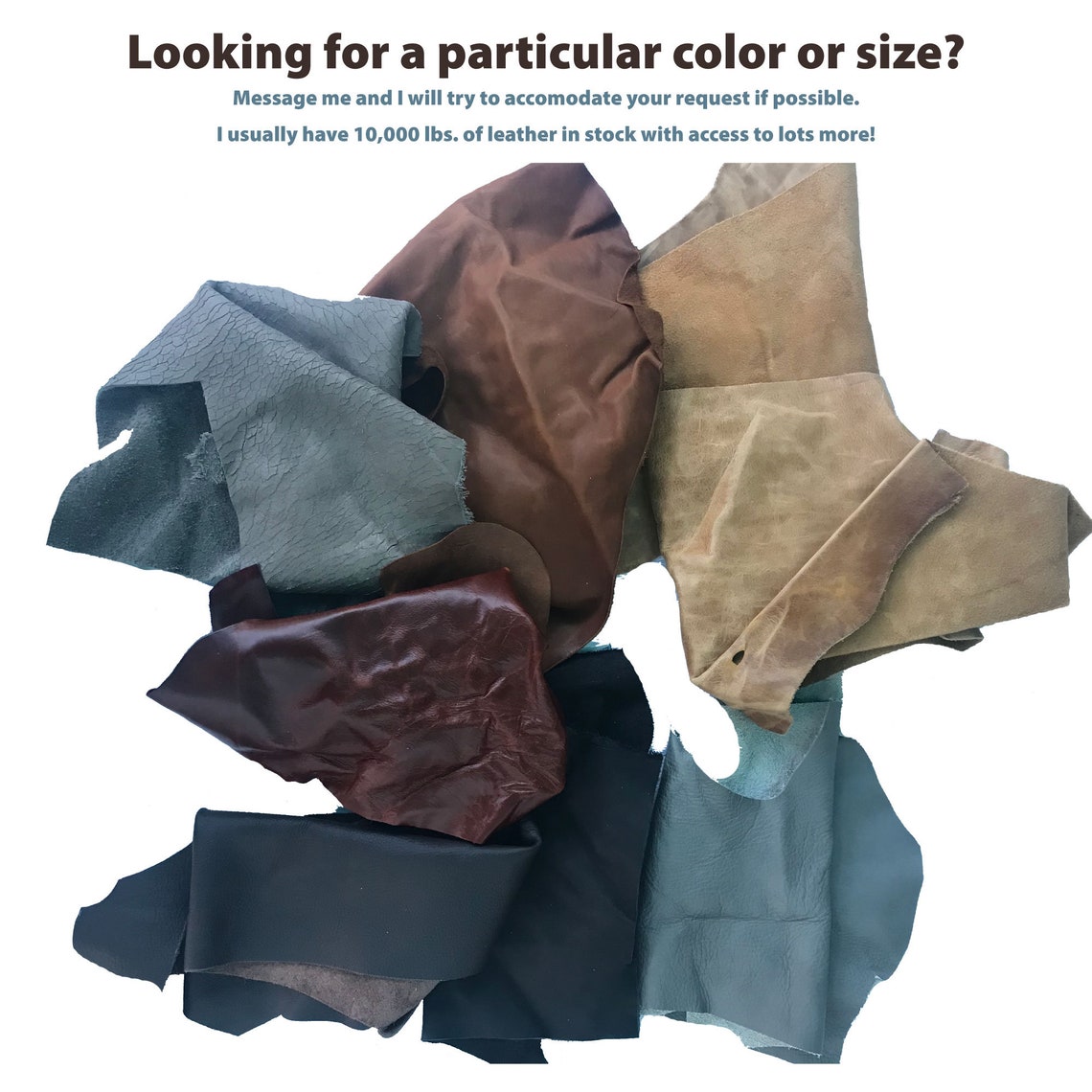 Genuine Leather scraps for crafting Scrap leather pieces Etsy