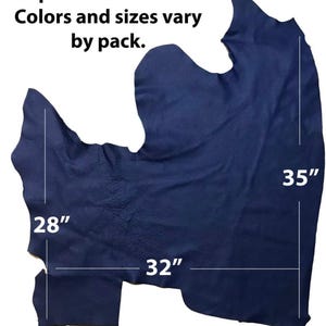 Scrap Leather Pieces Real Leather Craft Supply Bulk Material Natural Hide Genuine Cow Leather Remnant Mixed Color Soft Flexible Bookbinding Bild 8