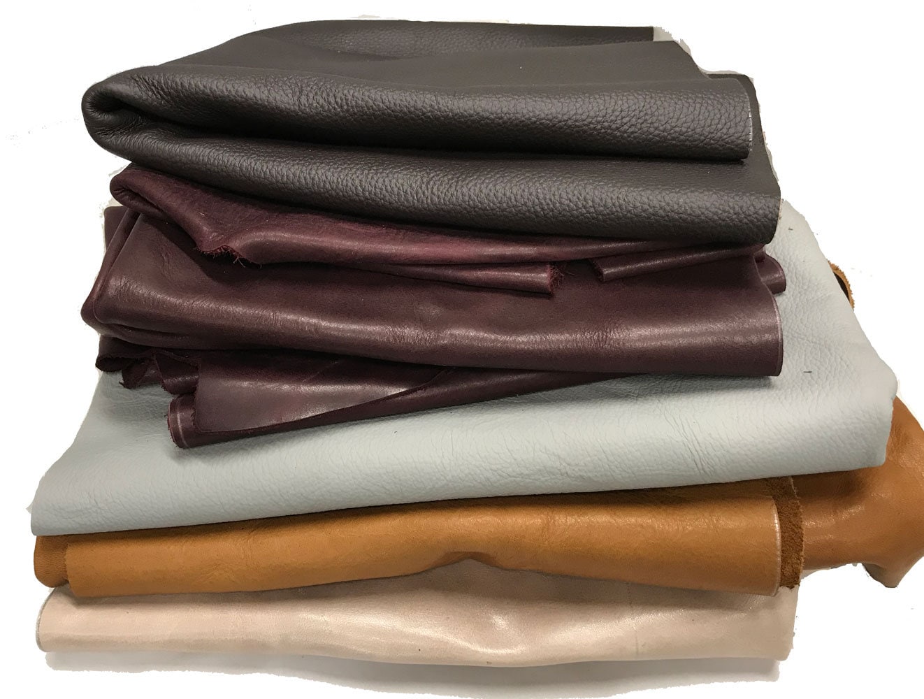 Leather Sheets Craft Leather Scrap 5 Pieces 12X12/Easy Handmade Leather  Colorful (Colored Leather)