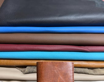 Premium Leather Scraps for Crafts - Soft Cowhide Remnants for Upholstery, Jewelry, DIY Leatherworking - 8" x 12" to 14"x20" Pieces