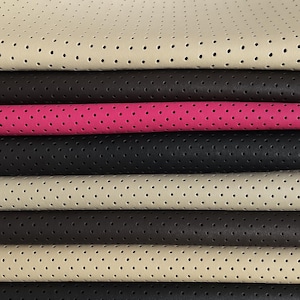 Perforated Lambskin Leather Hide Material Craft Supply Premium Quality Thin Sheet Flexible Soft Texture Genuine Dotted Pattern Jewelry