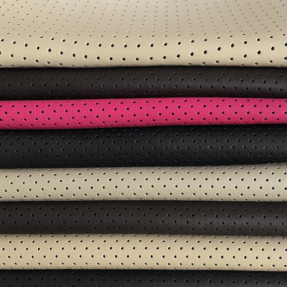 Perforated Lambskin Leather Hide Material Craft Supply Premium Quality Thin Sheet Flexible Soft Texture Genuine Dotted Pattern Jewelry