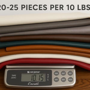 Natural Leather Material Sustainable Crafting Supply Genuine Upholstery Remnants Earth Tone Collection Assorted Brown Pieces Various Textures Finishes Premium Quality Scraps Perfect DIY Projects Handmade Goods Creation Eco Friendly Material