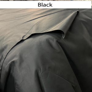 Full Grain Leather Hide Material for Upholstery Cow Hide for Crafting Genuine Leather Furniture Making Quality Cowhide Large Piece Natural Schwarz