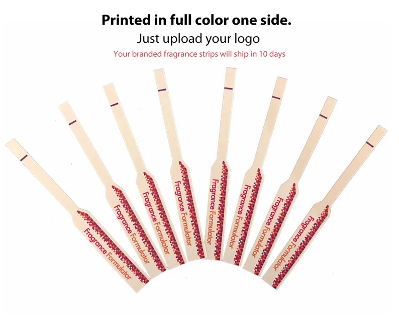 Personalized Fragrance Perfume Test Strips Printed With Etsy