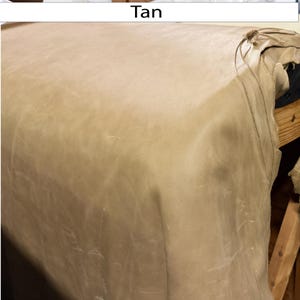 Full Grain Leather Hide Material for Upholstery Cow Hide for Crafting Genuine Leather Furniture Making Quality Cowhide Large Piece Natural Tan