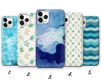 Sea Turtle Phone Case, Marine Life for iPhone 15 Pro Max, 14, 13, SE 2020, Xr, 12, Xs, 11, Samsung S23, A33, S20, S10, S22, Huawei P30