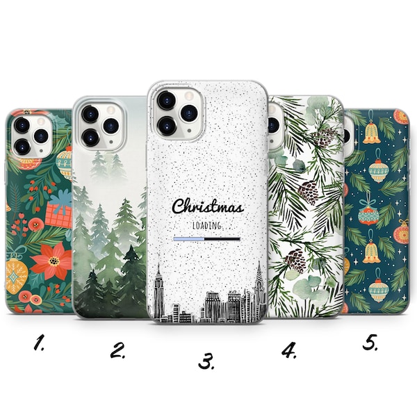 Aesthetic Christmas Phone Case Winter für iPhone 15 Pro Max, 14, 13, SE 2020, Xr, 12, Xs, 11 Pro, Samsung A33, S20, S10, S22, Huawei P30