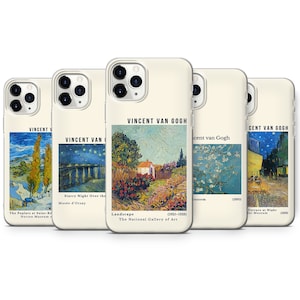 Painting Phone Case Van Gogh Art Cover for iPhone 15 Pro Max, 14 13 12 SE, Xr, Xs, 11 Max, Samsung S23, A33, S20, S10, S22, Huawei P30