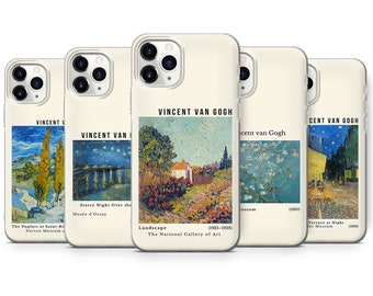 Painting Phone Case Van Gogh Art Cover for iPhone 15 Pro Max, 14 13 12 SE, Xr, Xs, 11 Max, Samsung S23, A33, S20, S10, S22, Huawei P30