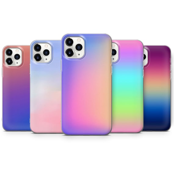 Smartphone P10 P20 P30 P40 Neon and Pastel Gradient Case Cover fits for Galaxy S21 S20 S10 S9 S8 Note Art custom cover