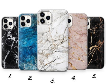 Marble Phone Case Aesthetic Cover for iPhone 15 Pro Max, 14, 13, SE 2020, Xr, 12, Xs, 11, Samsung S23, A33, S20, S10, S22, Huawei P30, Pixel
