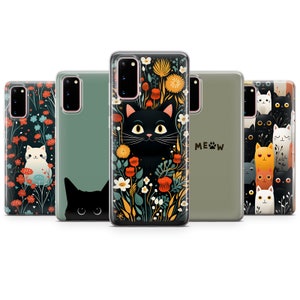 Schwarze Katze Handyhülle, Süße Katzenhülle für iPhone 15 Pro Max, 14, 13, SE, Xr, 12, Xs, 11, Samsung S23, A33, S20, S10, S22, Huawei P30, Pixel 8 Bild 9