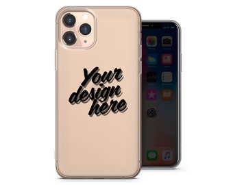 Custom Photo Phone Case, Personalized TPU Gel Rubber Cover