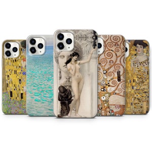 Gustav Klimt Fine Art Phone Case, Painting for iPhone 15 Pro Max, 14, 13, SE, Xr, 12, Xs, 11, Samsung S23, A33, S20, S10, S22, Huawei P30