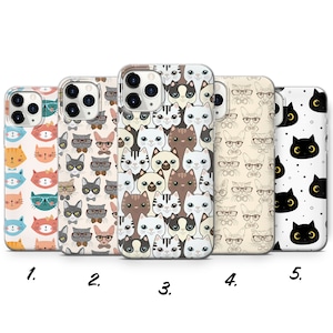 Funda de teléfono Cat Kitten Cover para iPhone 15 Pro Max, 14, 13, SE 2020, Xr, 12, Xs, 11, Samsung S23, A33, S20, S10, S22, Huawei P30, Pixel