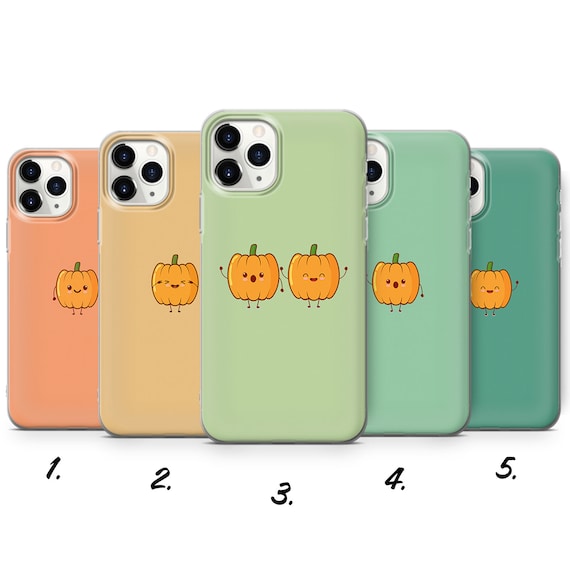 Cut Pumpkin Phone Case Kawaii Autumn for iPhone 15 Pro Max, 14, 13, SE 2020, Xr, 12, Xs, 11, Samsung S23, A33, S20, S10, S22, Huawei P30