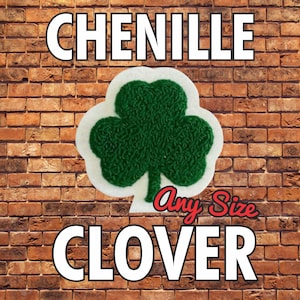 Custom Chenille Clover Patch