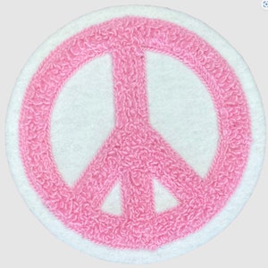 Custom Chenille Peace Sign Patch ANY COLOR/SIZE