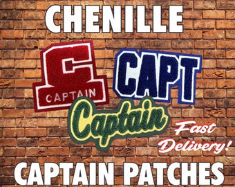 Chenille Captain Patch