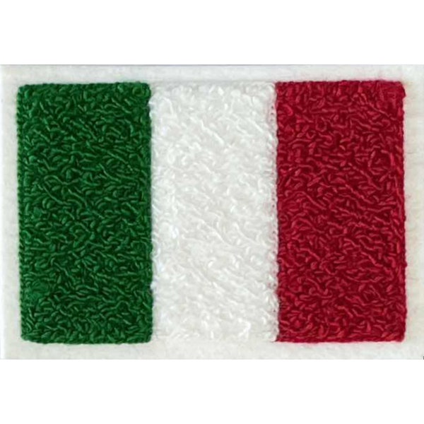 Custom Chenille Italy Flag Patch