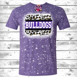 Bulldogs Football Bleached Tee