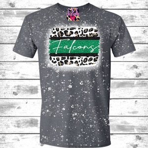 Falcons Heather Dark Gray Bleached Tee