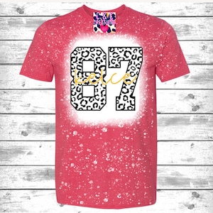 87 Kelce Leo. Print Bleached Tee