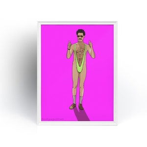 Borat Poster print