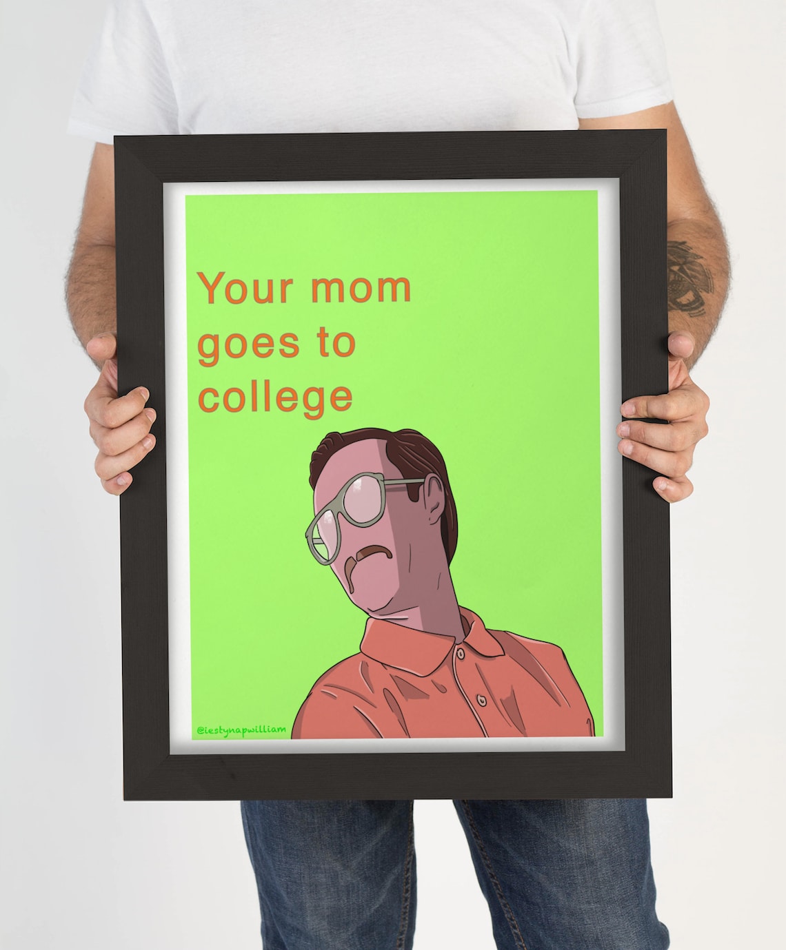 Kip Dynamite Your Mom Goes To College Poster Print Etsy