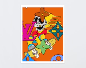 Bart Simpson Pop Art Print, LIMITED Quantity, SIMPSON Pop Art Prints