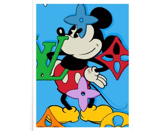 Mickey Mouse Pop Art Print, LIMITED Quantity, Mickey Pop Art Prints, Mickey Pop Art
